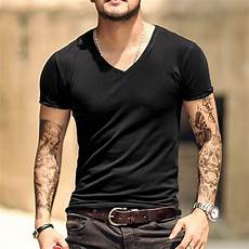 Cotton Combed V Neck T-Shirts